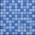 Flocon de neige motif couleur mélangée de mosaïque de porcelaine